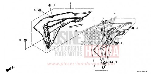 RADIATOR SHROUD CRF450LK de 2019